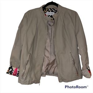 BLACK Rivet | Tan Faux Leather Jacket